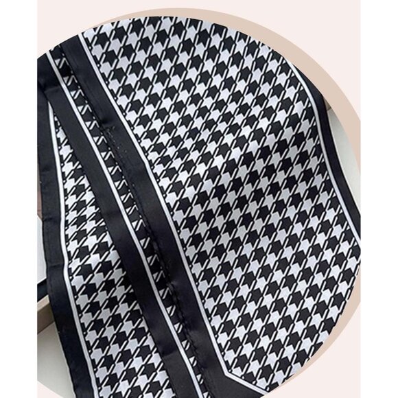 Women's Thousand Birds Fashion Oblique Angle Silk Neck Scarf Printed Scarves - Picture 7 of 7